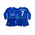 Camisola Manchester United CONTONA 7 2009 Retro Criança Equipamento Terceiro 2008 Manga Comprida